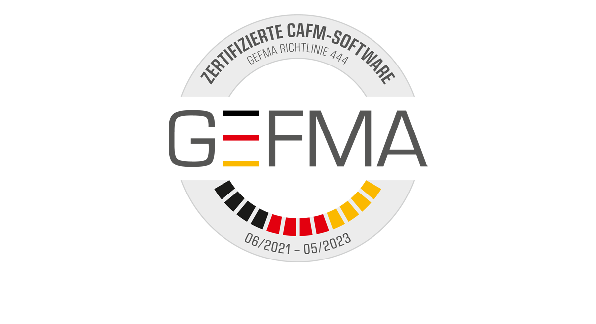 pit - FM , das CAFM System der pit - cup, ist vollständig GEFMA 444 zertifiziert