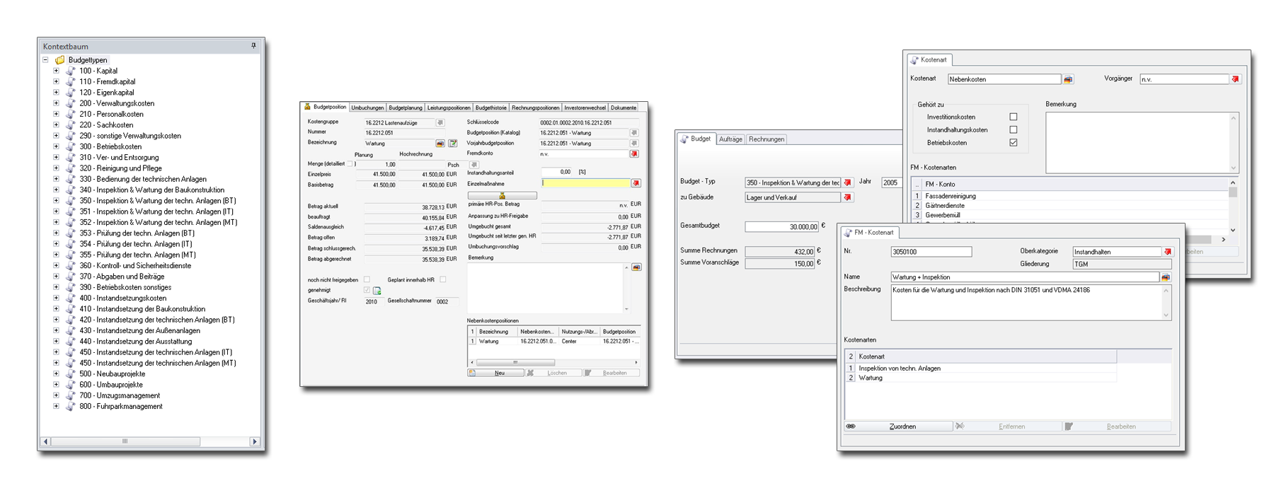 CAFM System von TOL für Transparenz bei Kosten, Budgets und Aufträge. Umfassender Überblick über alle Daten.