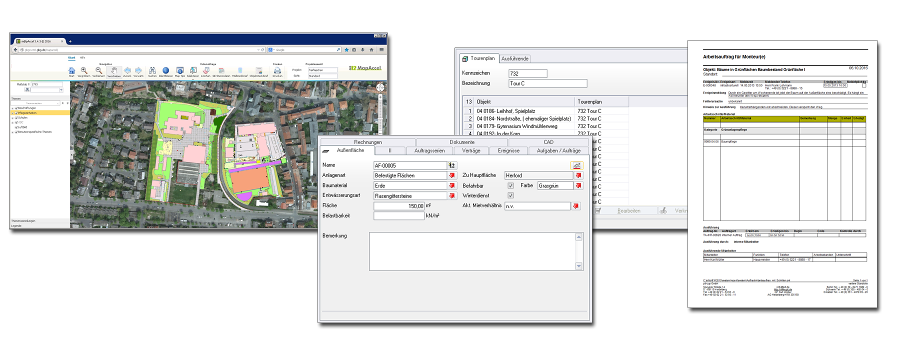 CAFM System für das Grünflächenmanagement Freiflächenmanagement und Außenflächenmanagement von TOL