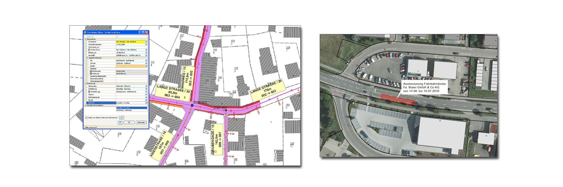 GIS Software für Straßen von TOL - komplettes Prozessmanagement mit den CAFM Modulen