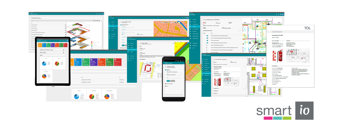 smart.IO können Sie auf allen Endgeräten einsetzen, egal ob Desktop, Web oder Mobile
